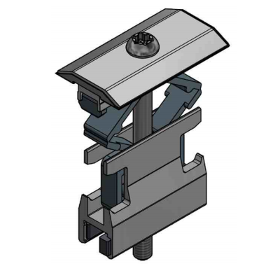 VDV Alu Mid Panel Clamp Alu Profile 28-50mm