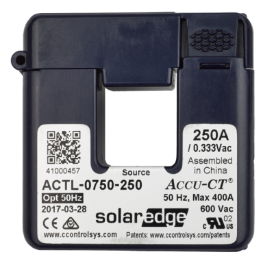 SolarEdge 250A Split-Core Current Transformer