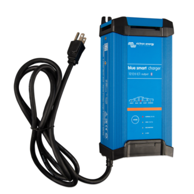 Victron Blue Smart IP22 Battery Charger 12V/15A/120V 1 Output with NEMA 5-15 Socket
