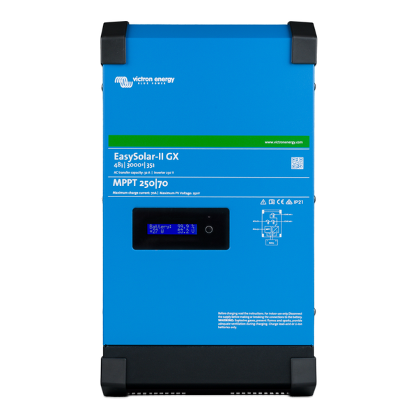 Victron EasySolar-II GX 48V/3000VA/35A-32/230V Wechselrichter/Ladegerät mit integriertem MPPT 250V/70A